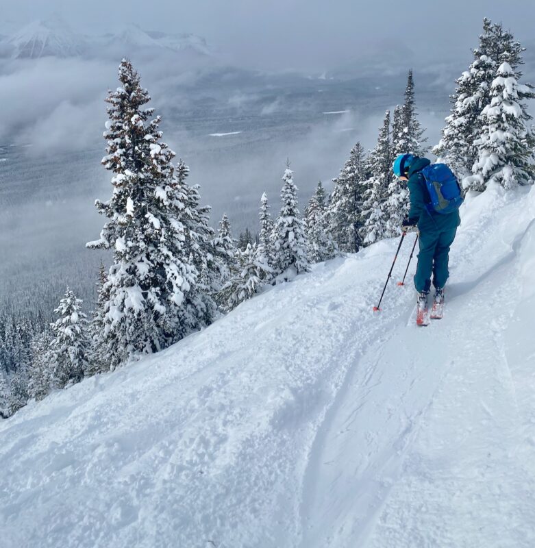 PlanetSKI in the powder of Lake Louise. Image © PlanetSKI